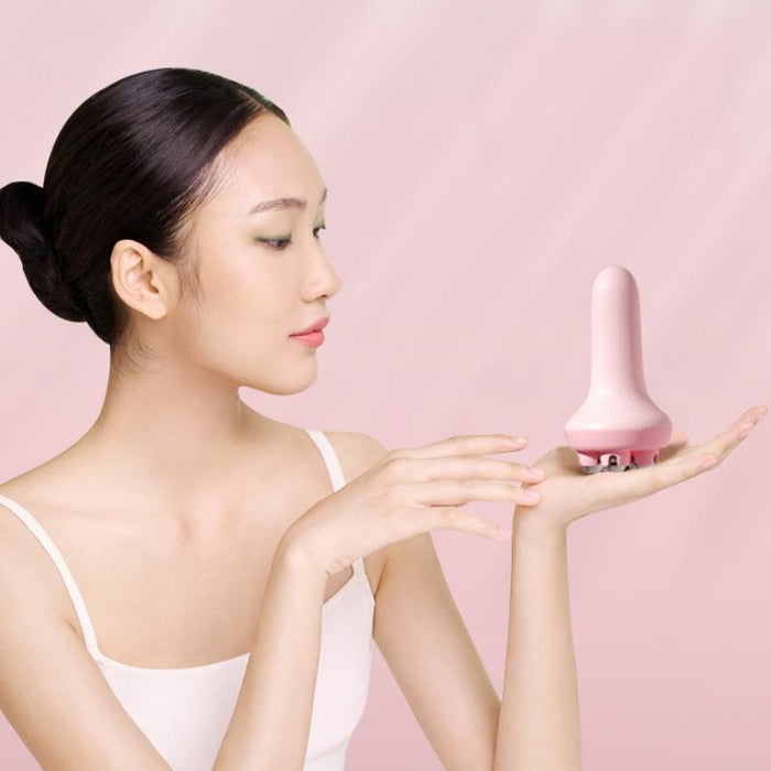 Blue Abdominal Roller Massager For Inner Leg Muscle Relaxation