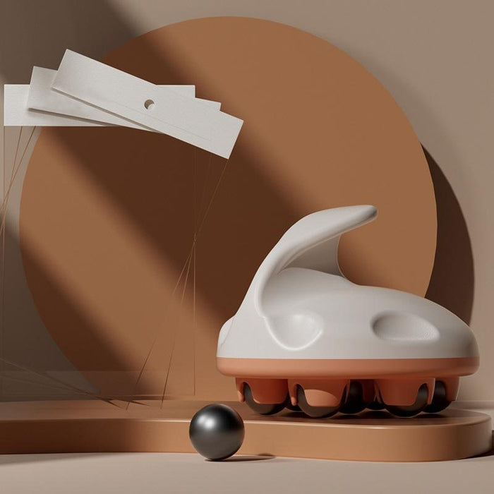 Orange Calf Muscle Relaxation Abdominal Ball Meridian Massager Magnetic Ball For Optimal Relief