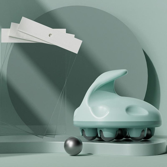 Green Abdominal Ball Meridian Massager For Calf Muscle Relaxation Magnetic Ball