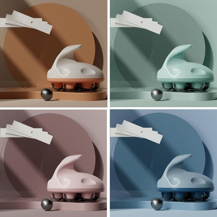 Blue Abdominal Ball Meridian Massager For Calf Muscle Relaxation Magnetic Ball