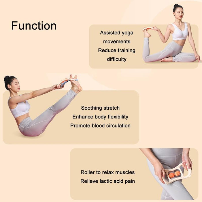 Stretching Yoga Ring With Raised Point Roller