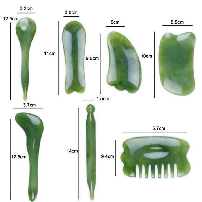 7-Piece Facial Tendon Stick & Scraping Board Set Pink