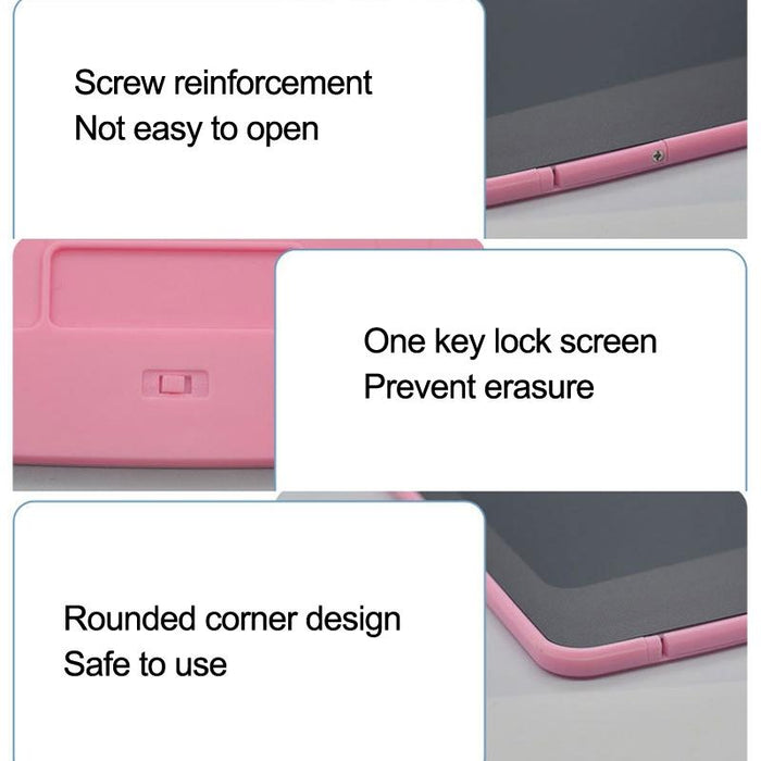 12 Inch Colourful Lcd Writing Board For Kids Light Blue