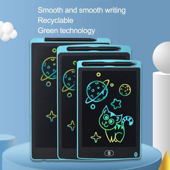 12 Inch Colourful Lcd Writing Board For Kids Light Blue