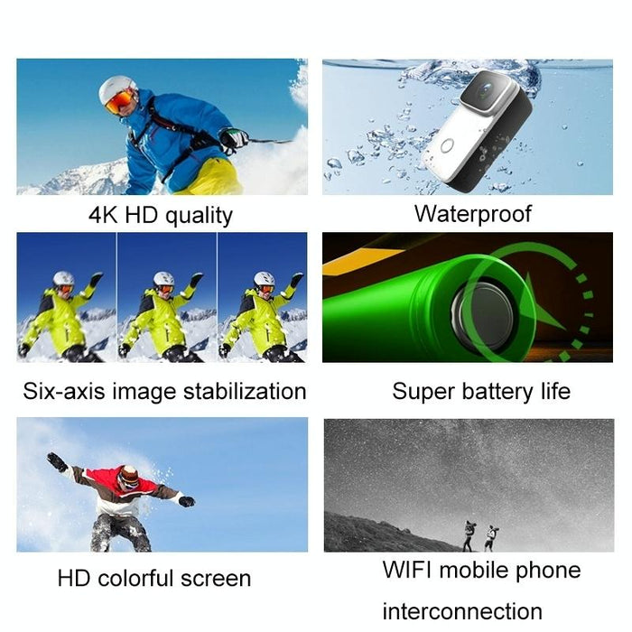 4K Face Recognition Wifi Sports Camera Waterproof