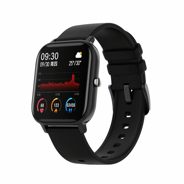 1.4 Inch Heart Rate & Blood Pressure Smart Watch Black