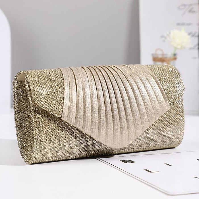 Chic Pleated Square Party Bag For Bridesmaids