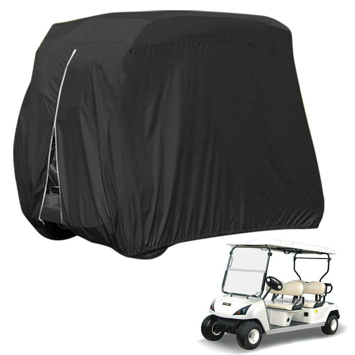 210D Oxford Cloth Golf Cart Scooter Kart Dust Cover - Size 242 X 122 X 168 Cm Black