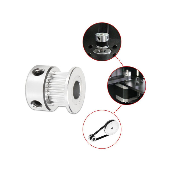 10-Pack Gt2 3D Printer Synchronous Wheel Transmission Pulley 20 Tooth 5Mm