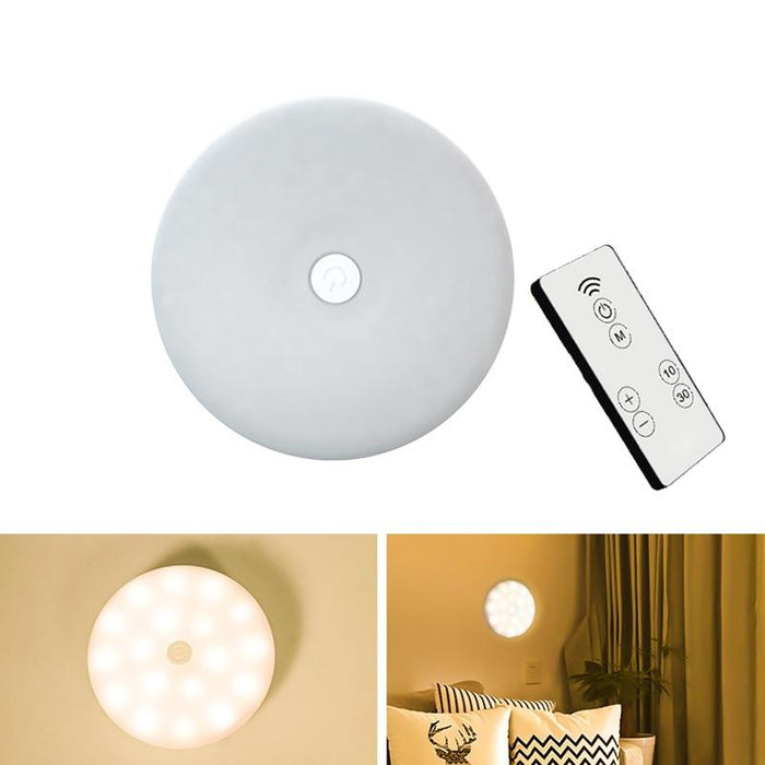 Remote Control Mini Cabinet Night Light Led Sleep Emergency Wall Lamp