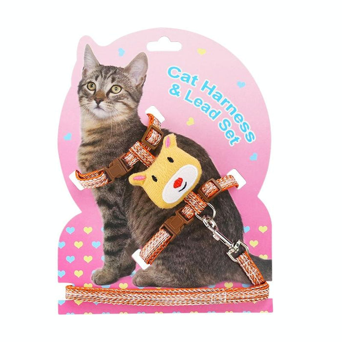 Adjustable Anti Escape Cat Leash Comfy L Size