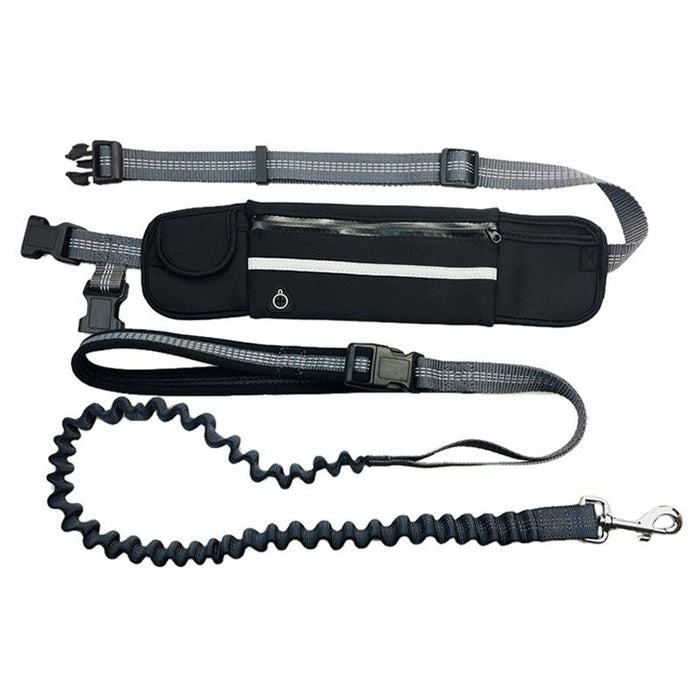 Portable Pet Traction Rope With Waist Bag