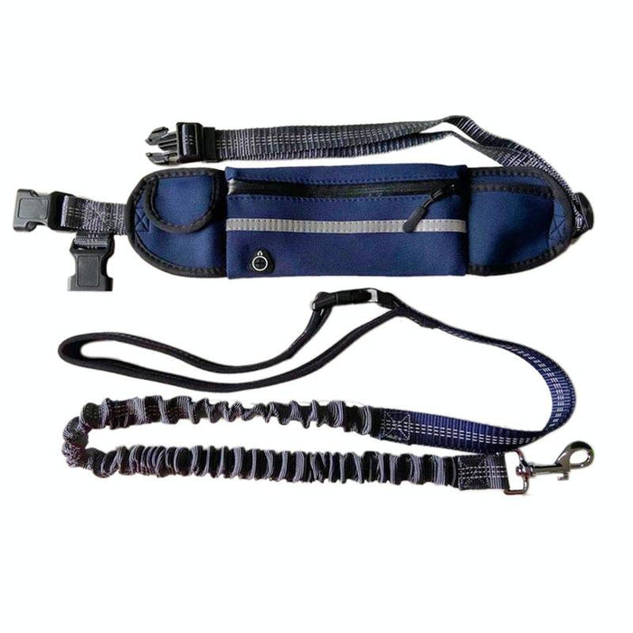 Portable Pet Traction Rope With Waist Bag