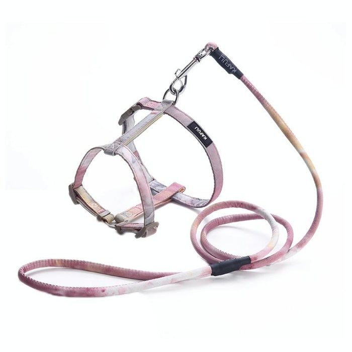 Adjustable I Shape Pet Harness & Leash Size S