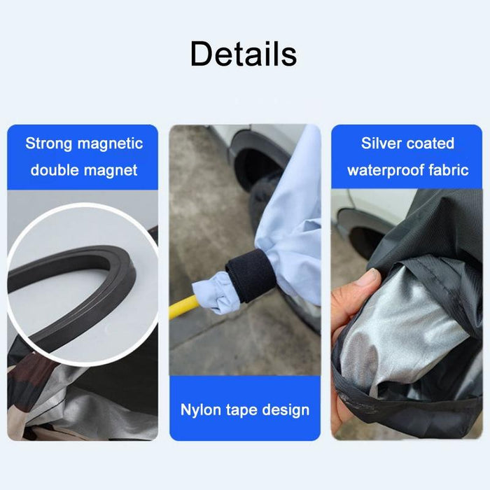 Waterproof Ev Charging Port Cover Silver