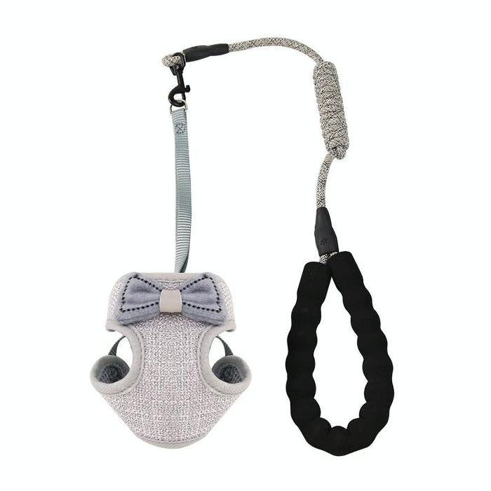 Adjustable Cat Leash Bow Vest Type