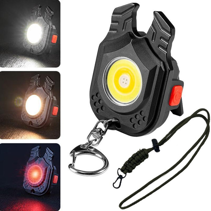 Portable Mini Flashlight With Strong Light & Tape Rope