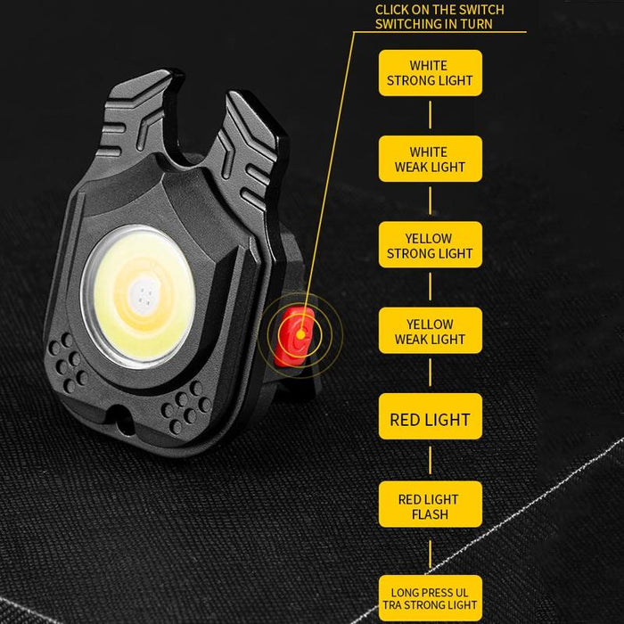 Portable Mini Flashlight With Strong Light & Tape Rope