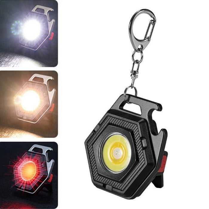 Portable Mini Keychain Flashlight Strong Light Black