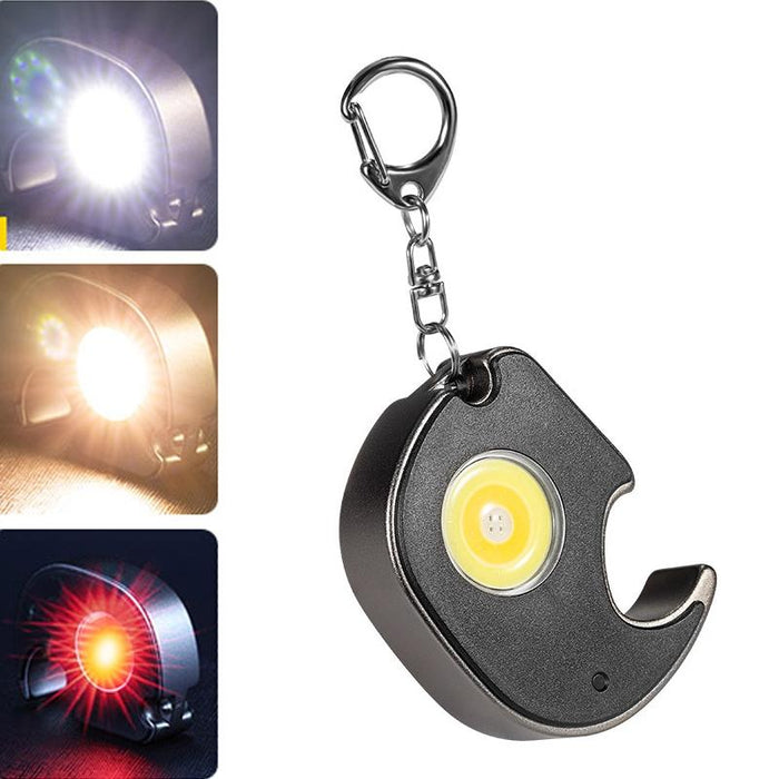 Portable Mini Keychain Flashlight Strong Light Black