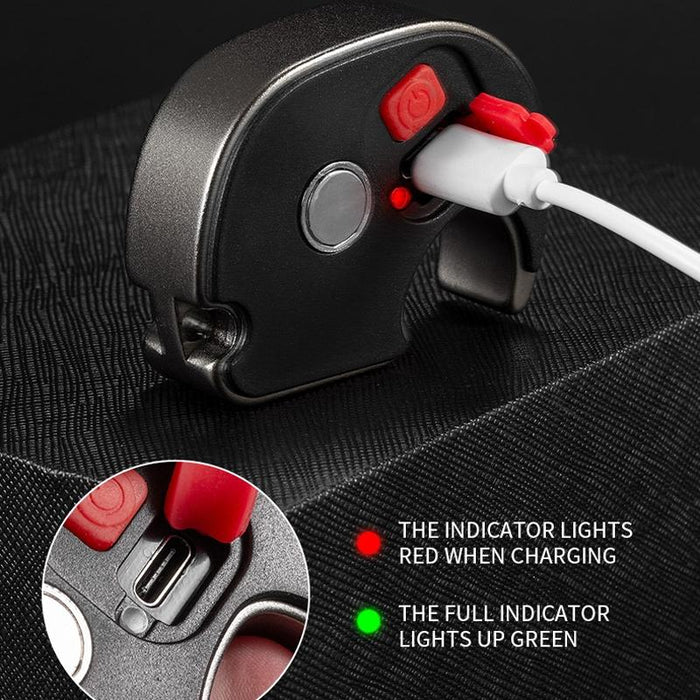 Portable Mini Keychain Flashlight Strong Light Black + Hand Rope