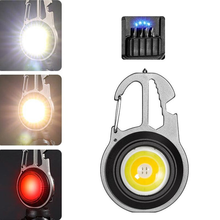 Mini Wrench Glare Portable Flashlight Tarnish + Screws