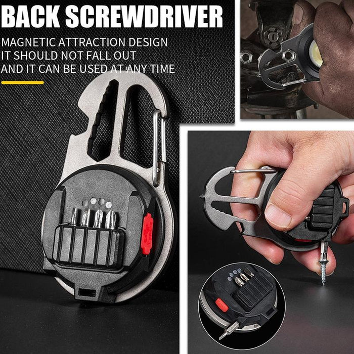 Mini Wrench Glare Portable Flashlight Tarnish + Screws