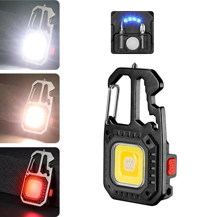 Portable Mini Flashlight With Bright Light And Magnet Black