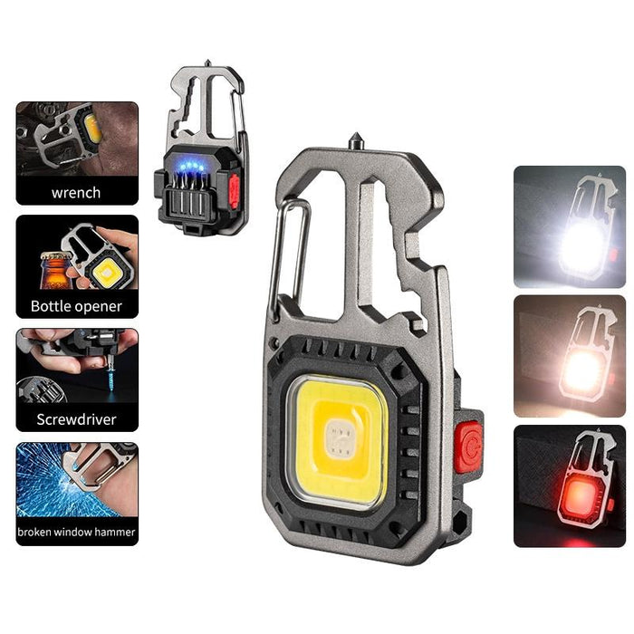 Portable Mini Flashlight With Bright Light And Magnet Black