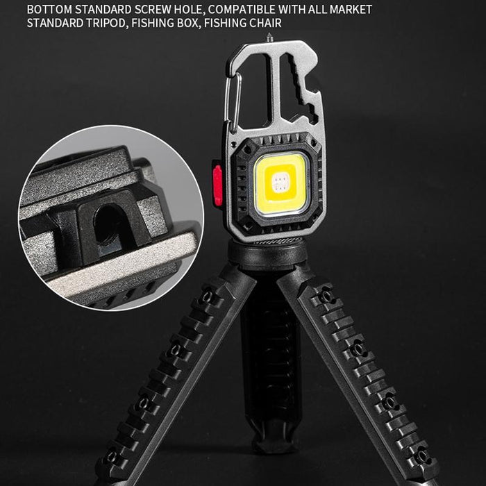 Portable Mini Flashlight Bright & Compact Black + Bracket