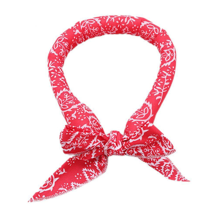 3 Piece Summer Cooling Bandana Neck Wraps For Women Men Kids And Pets Red Leaves