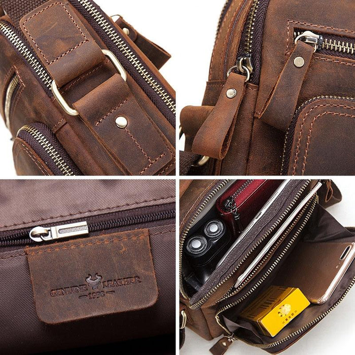 Leather Men Shoulder Bag Mh573