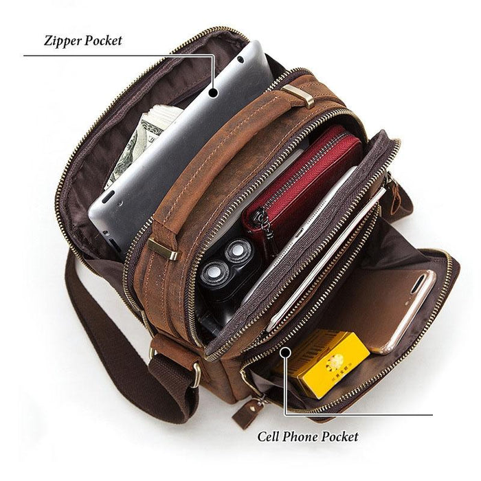 Leather Men Shoulder Bag Mh573