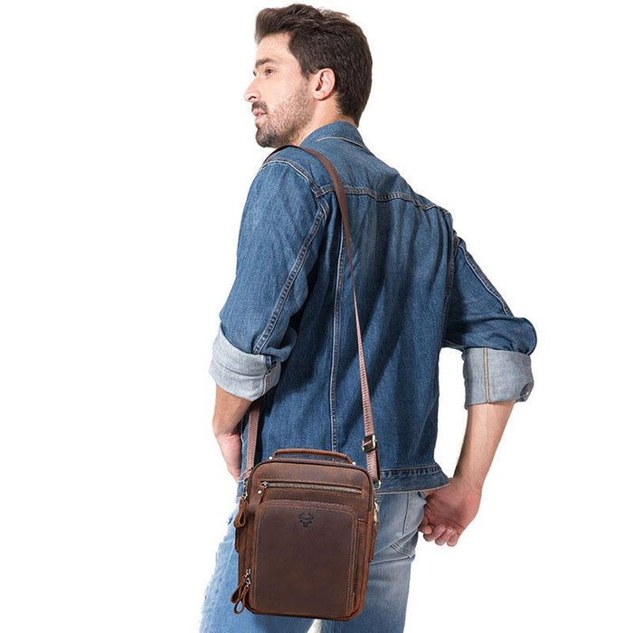 Leather Men Shoulder Bag Mh573