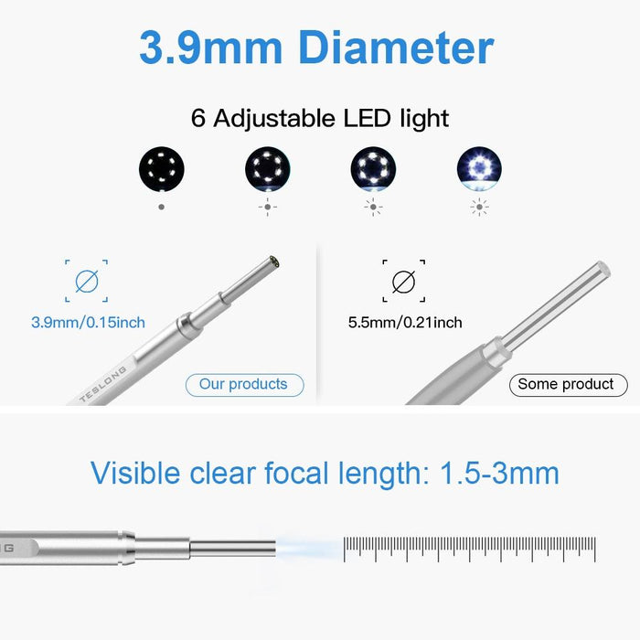 4.5 Inch Smart Hd Otoscope With 32Gb Memory Card