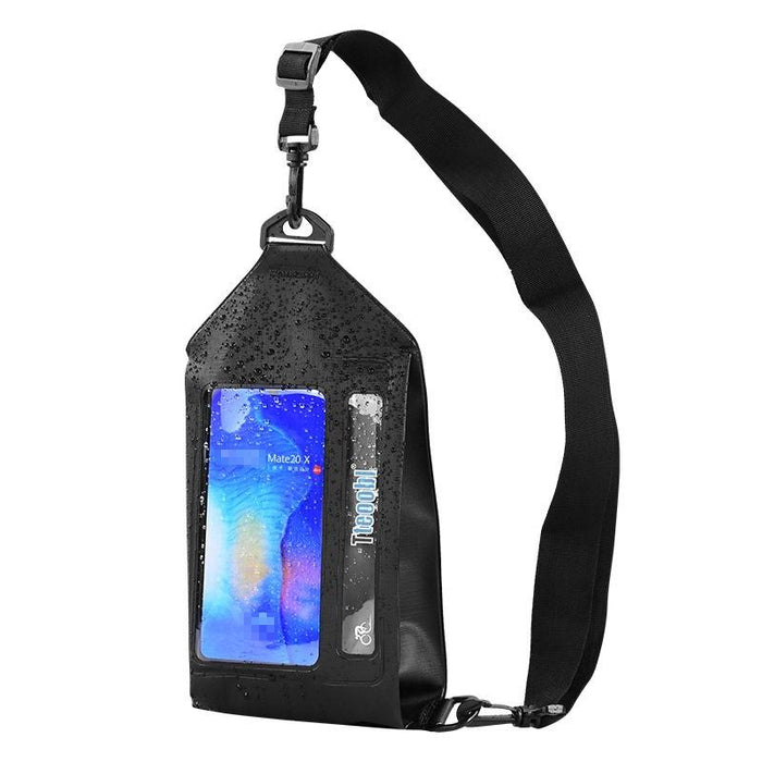 Waterproof Crossbody Phone Bag With Touch Screen Zipper Style