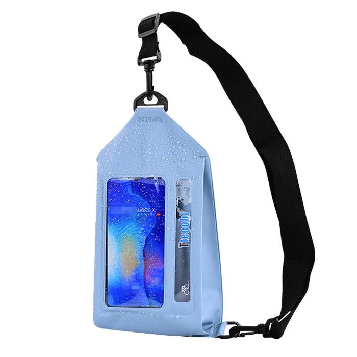 Waterproof Crossbody Phone Bag With Touch Screen Zipper Style
