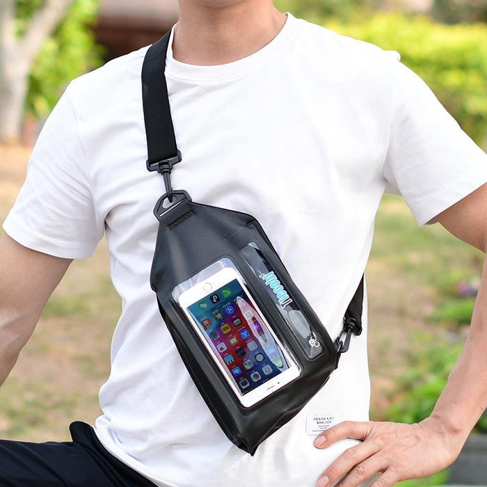 Waterproof Crossbody Phone Bag Tteoobl Touch Screen Chest Bag Paste Model