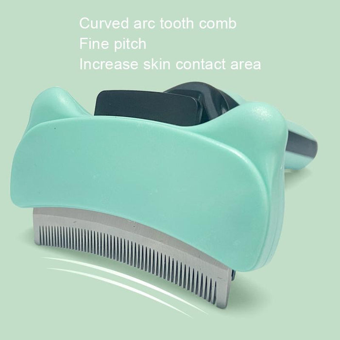 Curved Pet Hair Removal Comb For Cats And Dogs