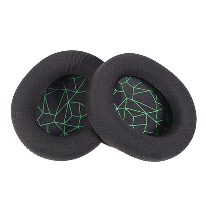 2 Pcs Headset Sponge Earmuffs For Sony Mdr-7506 / V6 / 900St - Black Green Net