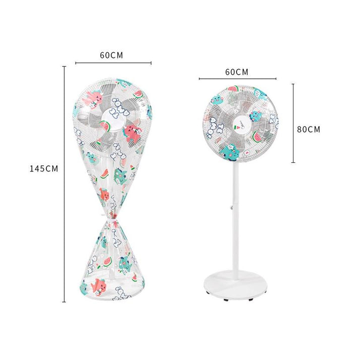 3 Pcs Household Fan Waterproof And Dustproof Cover - Sunflower Short