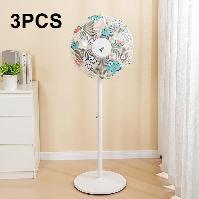 3 Pcs Household Fan Waterproof And Dustproof Cover - Little Dinosaur Short