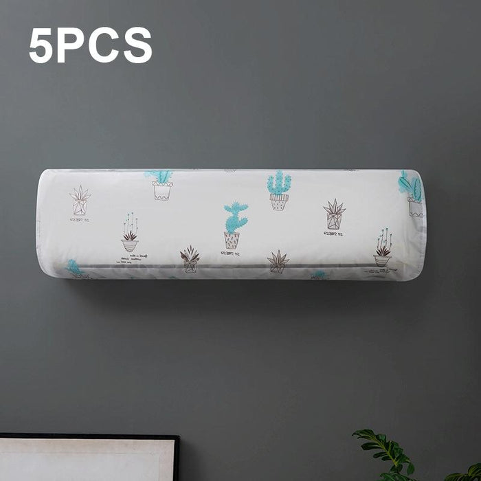 5 Pcs Thickened Hanging Air Conditioning Dust Cover - Size 95X20X31Cm