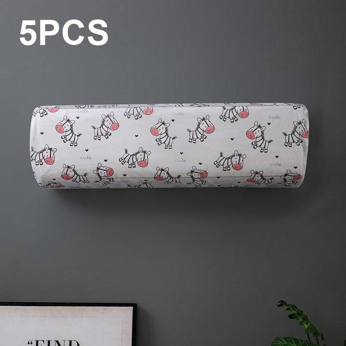 5 Pcs Thickened Hanging Air Conditioning Dust Cover - Size 95X20X31Cm