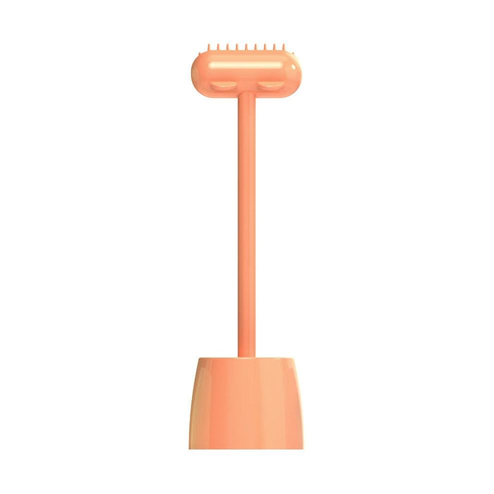 Long Handle Pet Comb With Base Cat & Dog Supplies