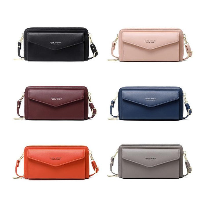 Anti Theft Rfid Cross Body Phone Bag With Touch Screen