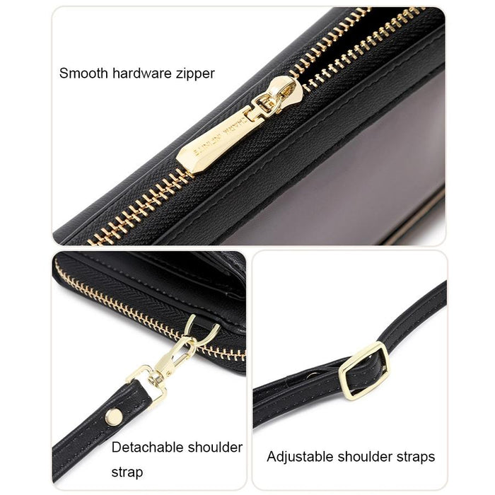 Anti Theft Rfid Cross Body Phone Bag With Touch Screen