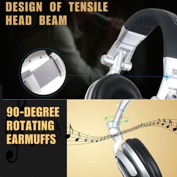High-Fidelity Headset With Spring Line Silver