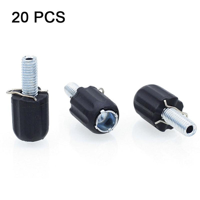 20-Piece M5 Bike Brake Adjustment Screws Black