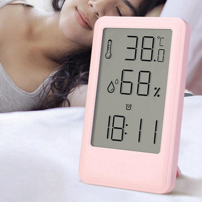 Large Lcd Alarm Clock With Temperature & Humidity